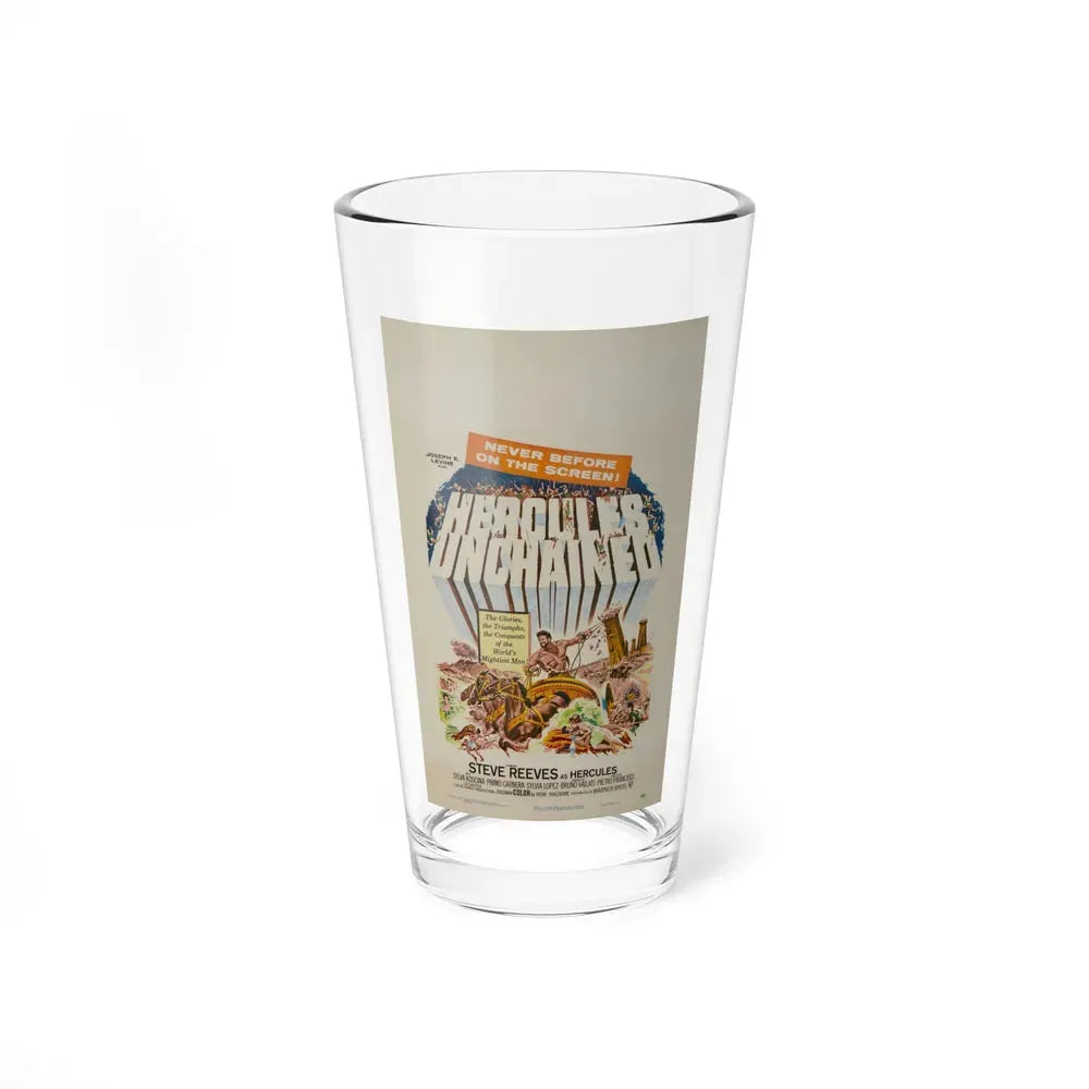 HERCULES UNCHAINED 1959 Movie Poster - Pint Glass 16oz 16oz - Go Mug Yourself