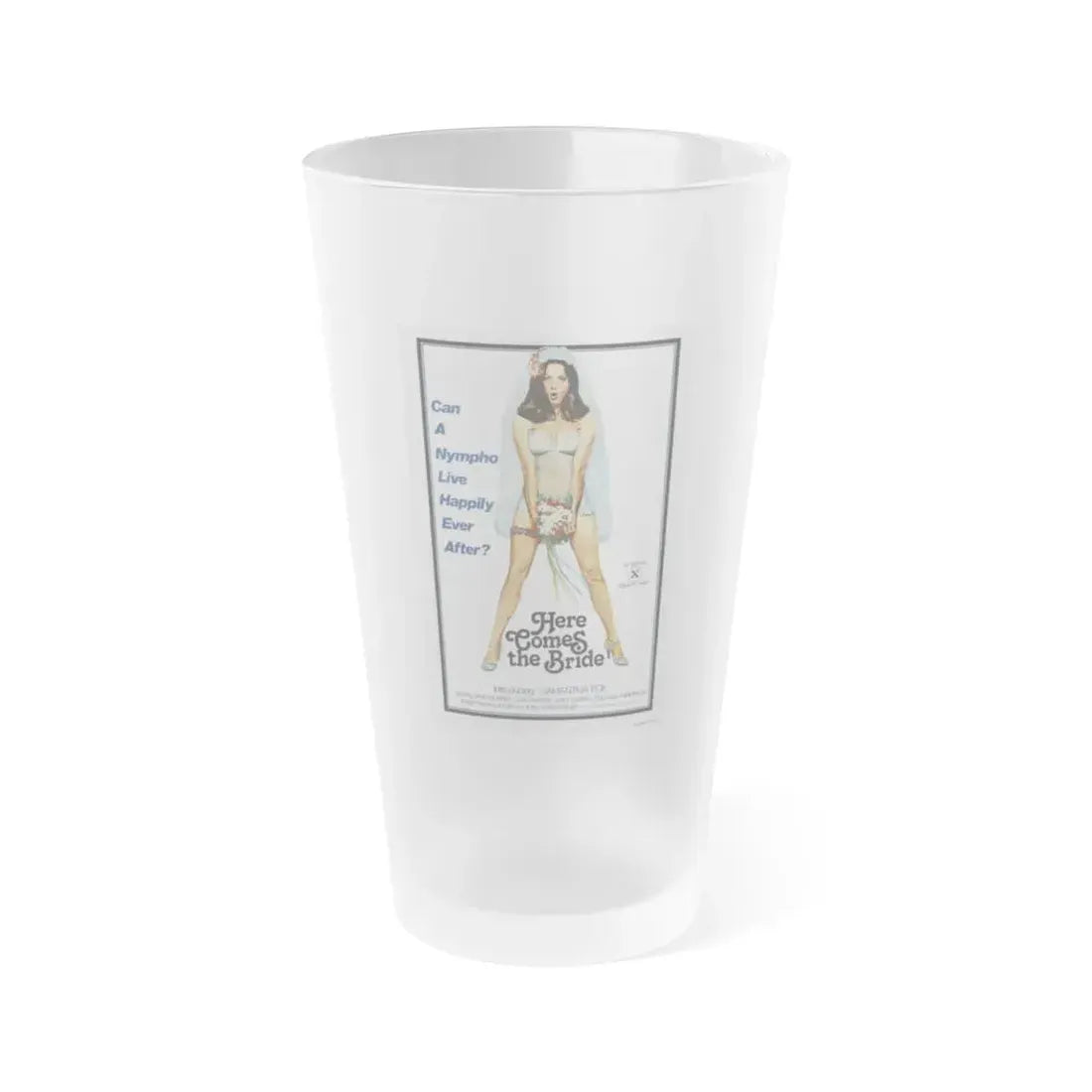 HERE COMES THE BRIDE 1978 Movie Poster - Frosted Pint Glass 16oz 16oz Frosted - Go Mug Yourself