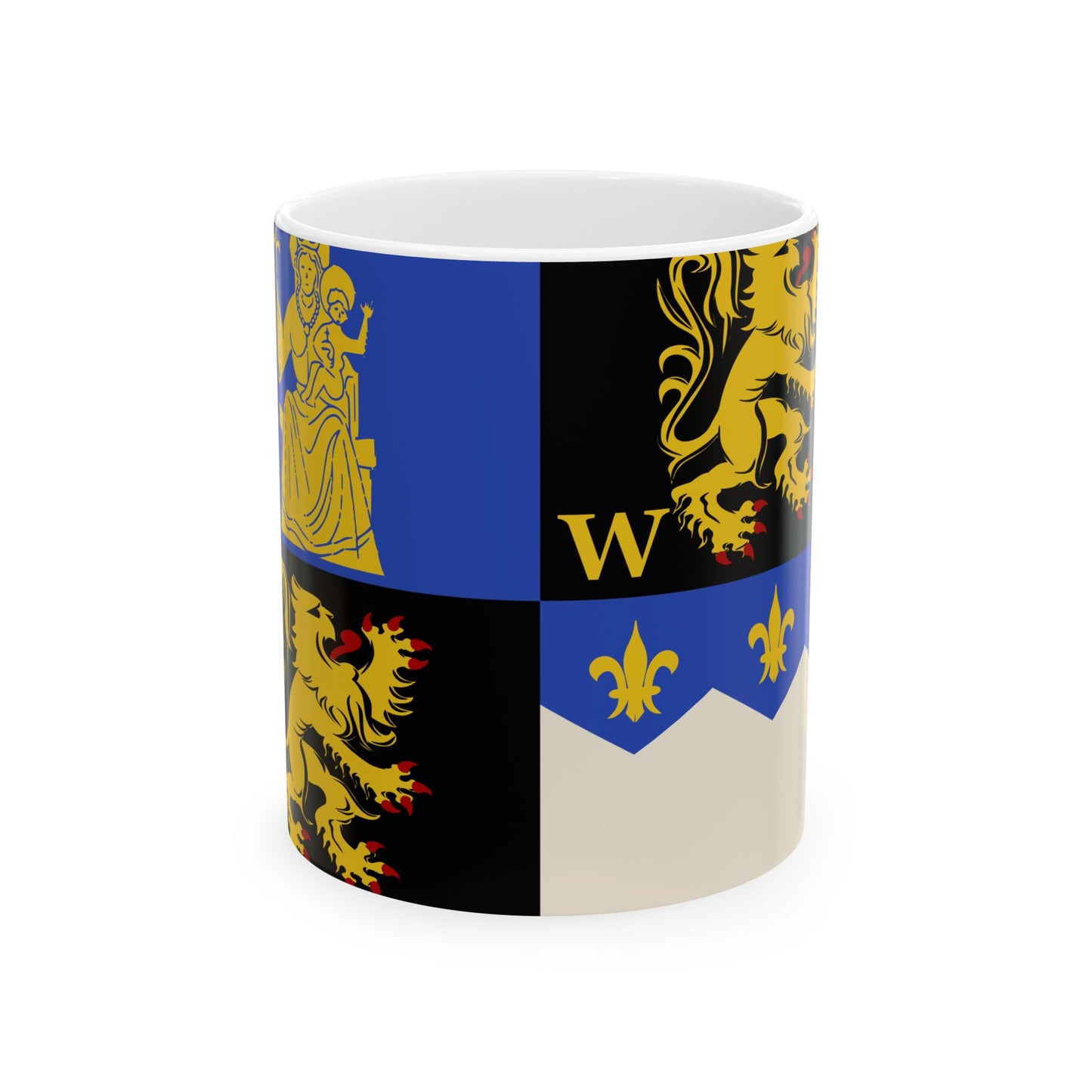 Herent vlag (Belgium) White Coffee Mug-11oz-Go Mug Yourself