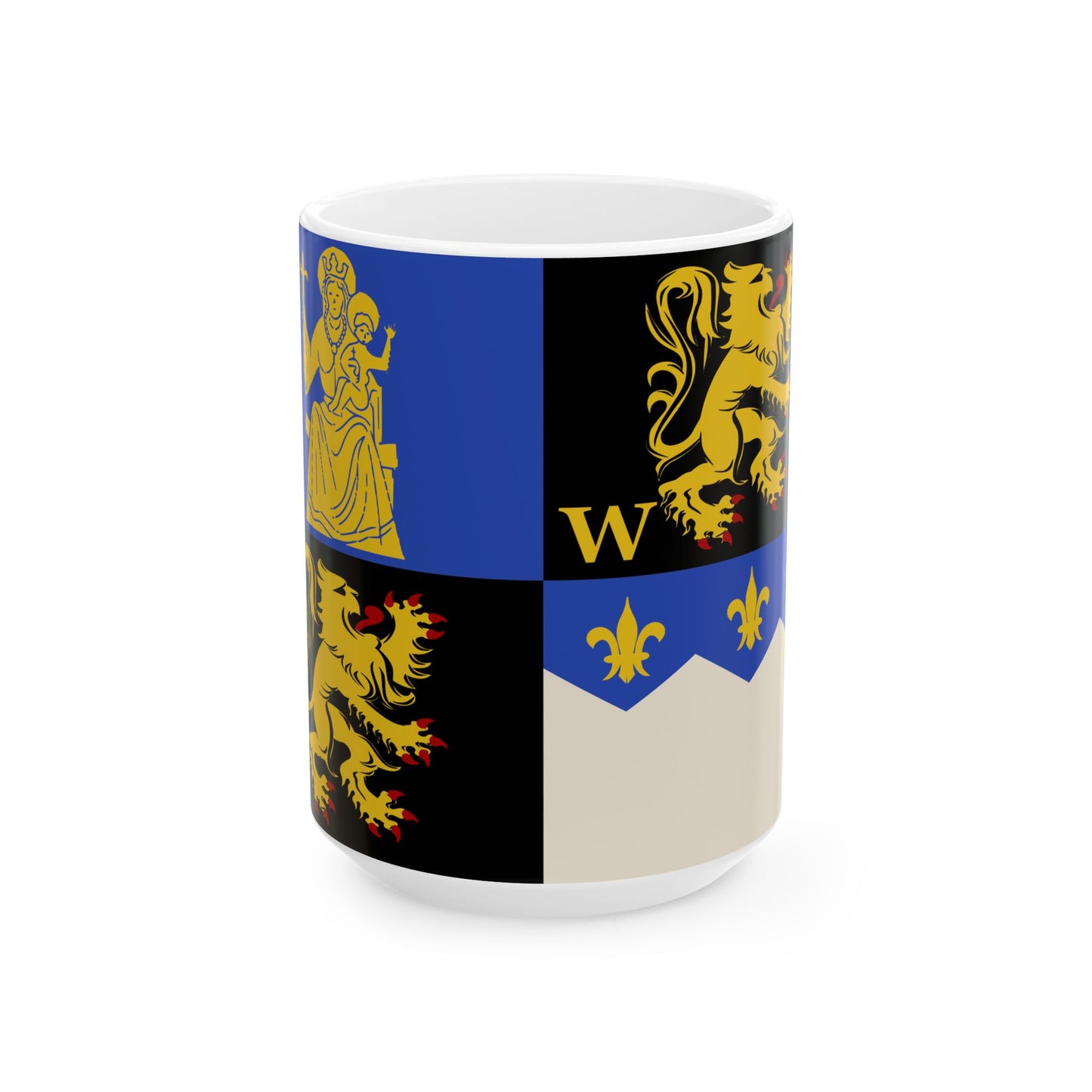 Herent vlag (Belgium) White Coffee Mug-15oz-Go Mug Yourself