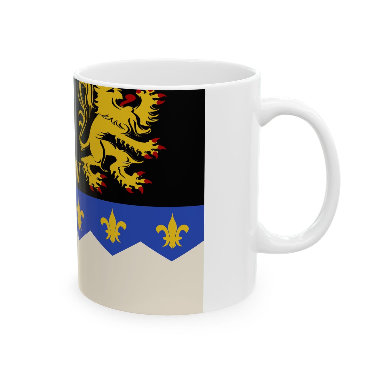 Herent vlag (Belgium) White Coffee Mug-Go Mug Yourself