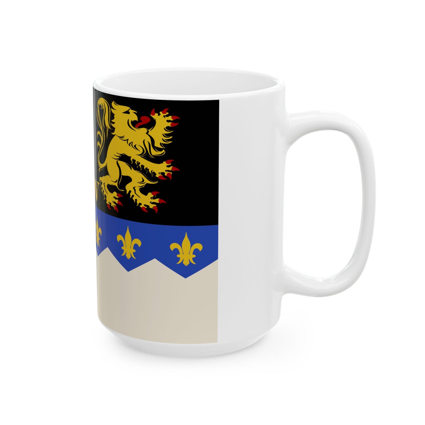 Herent vlag (Belgium) White Coffee Mug-Go Mug Yourself