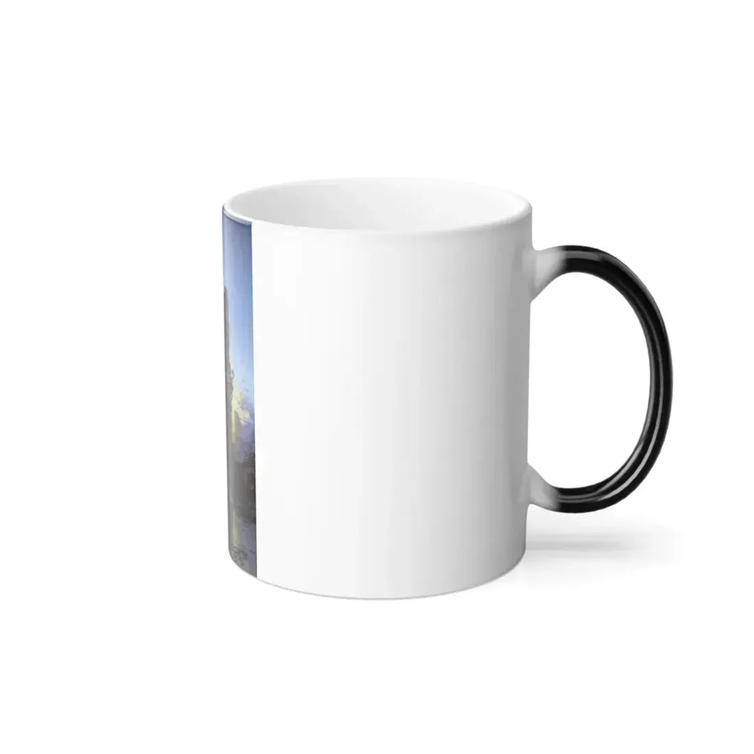 Hermann David Salomon Corrodi (1844-1905) Ruins at Sunset - Oil on Canvas - Color Changing Mug 11oz - Go Mug Yourself