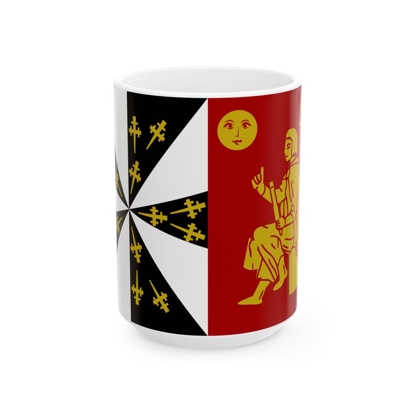 Herne vlag (Belgium) White Coffee Mug-15oz-Go Mug Yourself