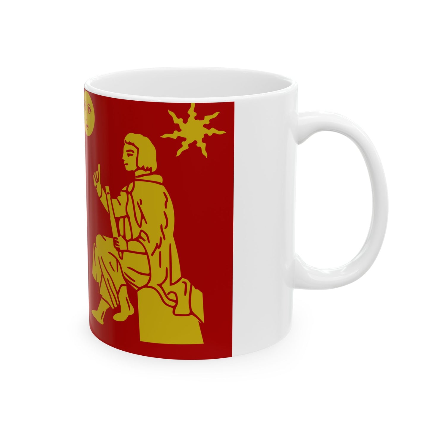 Herne vlag (Belgium) White Coffee Mug-Go Mug Yourself