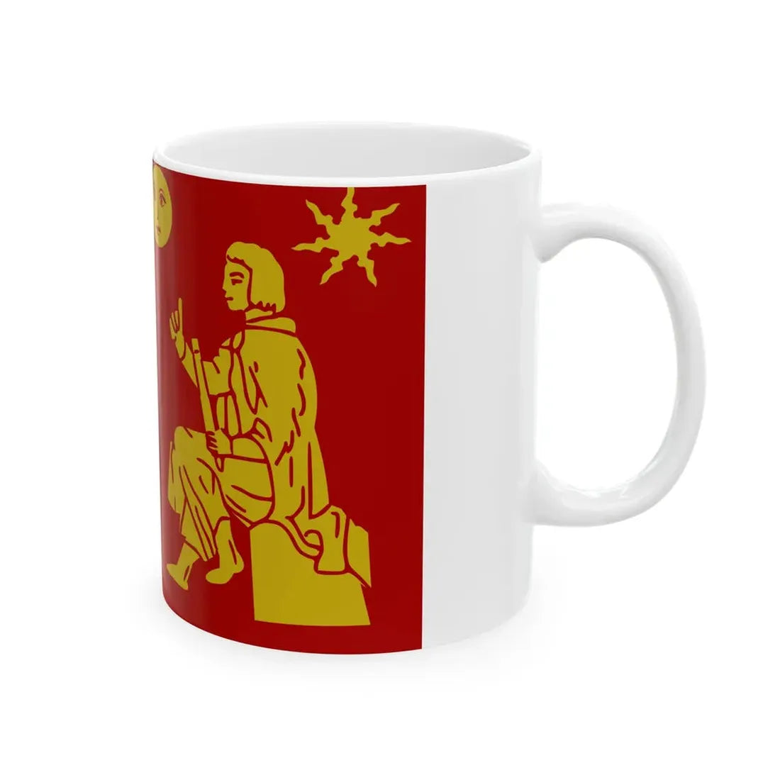 Herne vlag (Belgium) White Coffee Mug - Go Mug Yourself