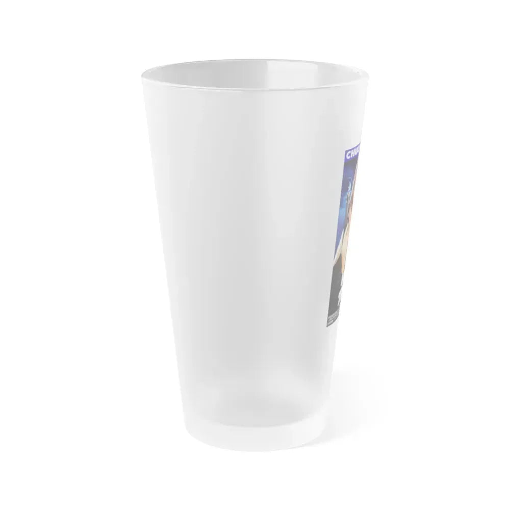 HERO AND THE TERROR 1988 Movie Poster - Frosted Pint Glass 16oz - Go Mug Yourself