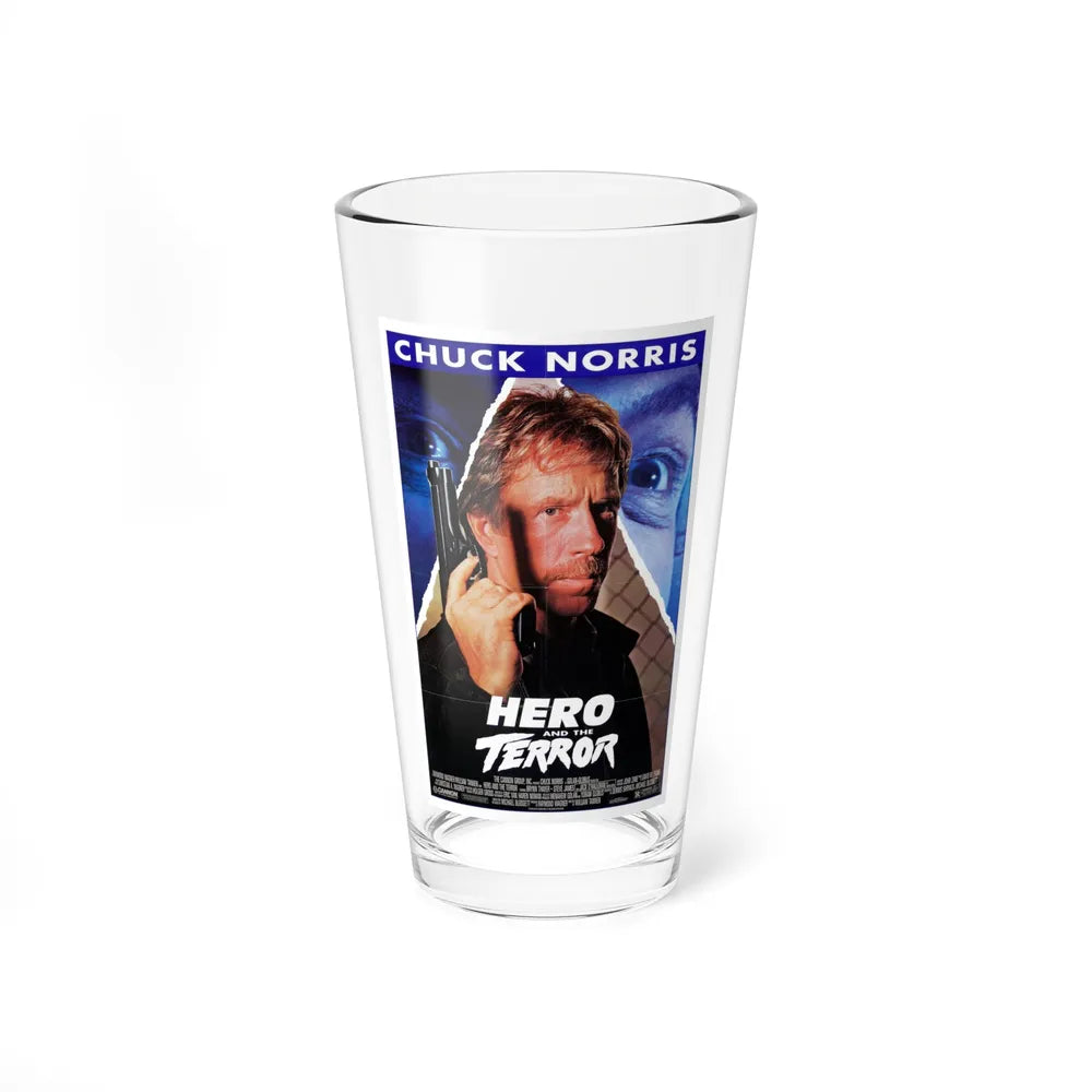 HERO AND THE TERROR 1988 Movie Poster - Pint Glass 16oz 16oz - Go Mug Yourself