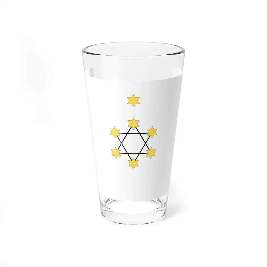 Herzls Zionist Flag (Israel) Pint Glass 16oz 16oz - Go Mug Yourself