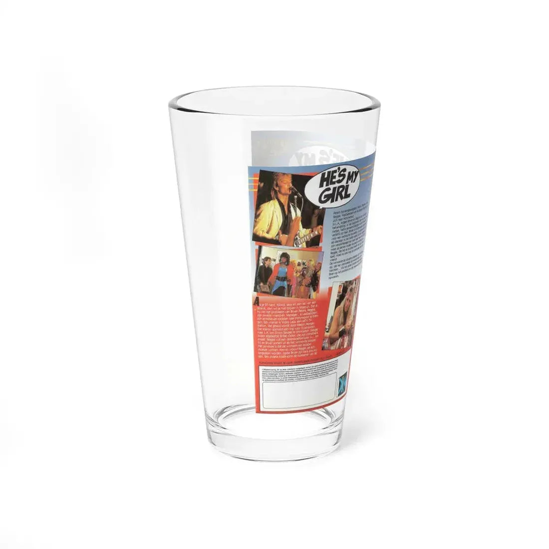 HES MY GIRL (VHS COVER) Pint Glass 16oz - Go Mug Yourself
