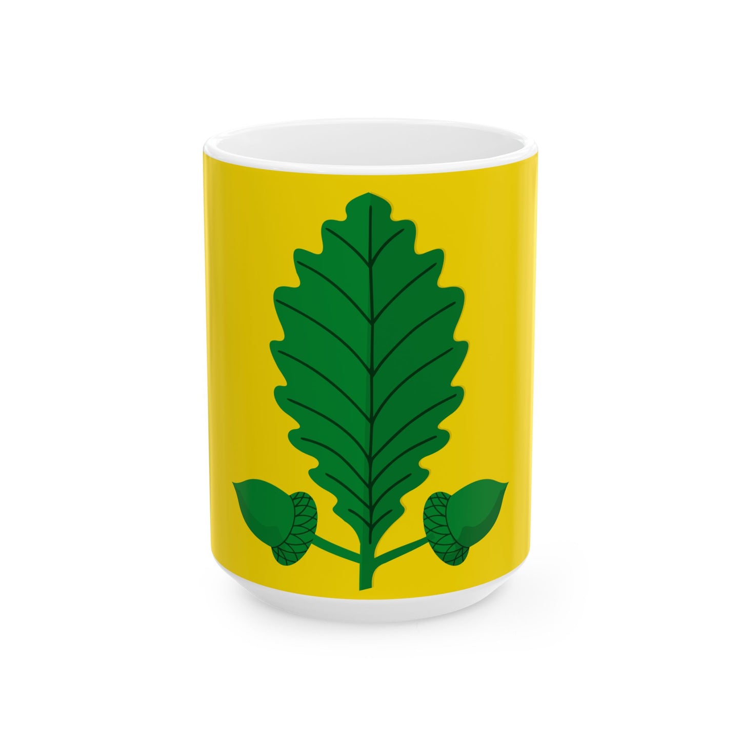 Heusden-Zolder vlag (Belgium) White Coffee Mug-15oz-Go Mug Yourself