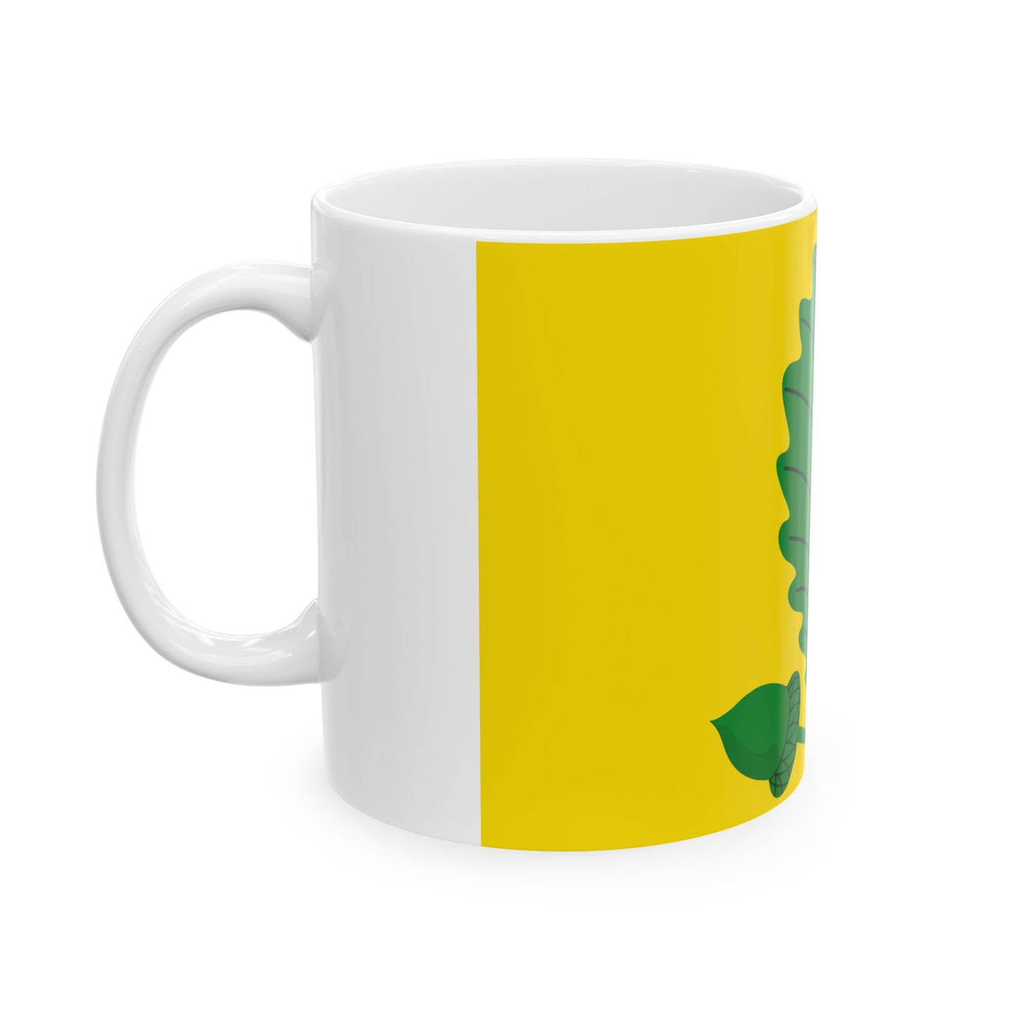 Heusden-Zolder vlag (Belgium) White Coffee Mug-Go Mug Yourself