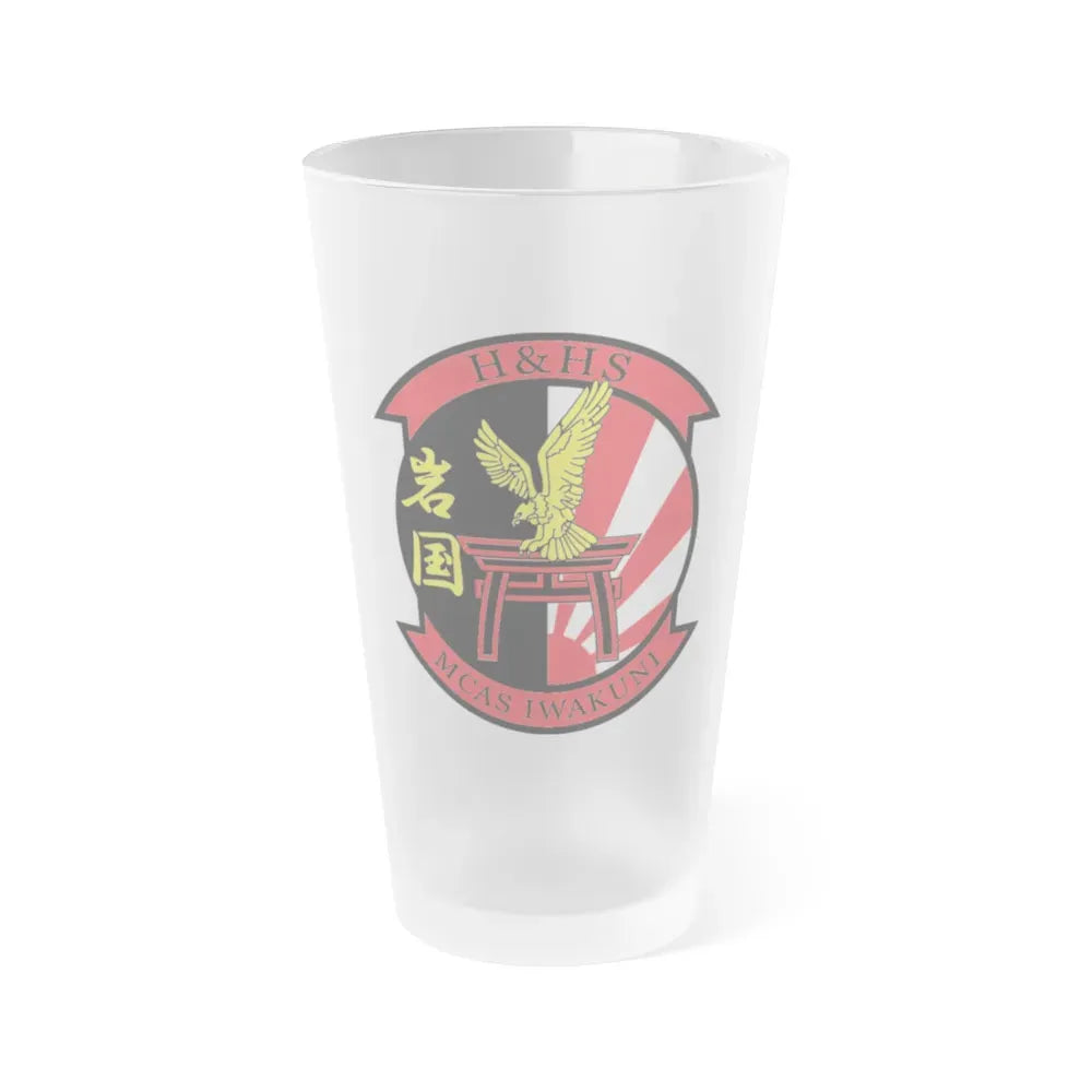 H&HS MCAS Iwakuni (USMC) Frosted Pint Glass 16oz Default Title - Go Mug Yourself