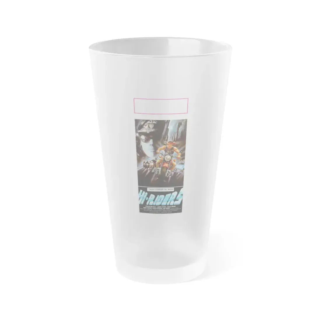 HI RIDERS 1978 Movie Poster - Frosted Pint Glass 16oz 16oz Frosted - Go Mug Yourself