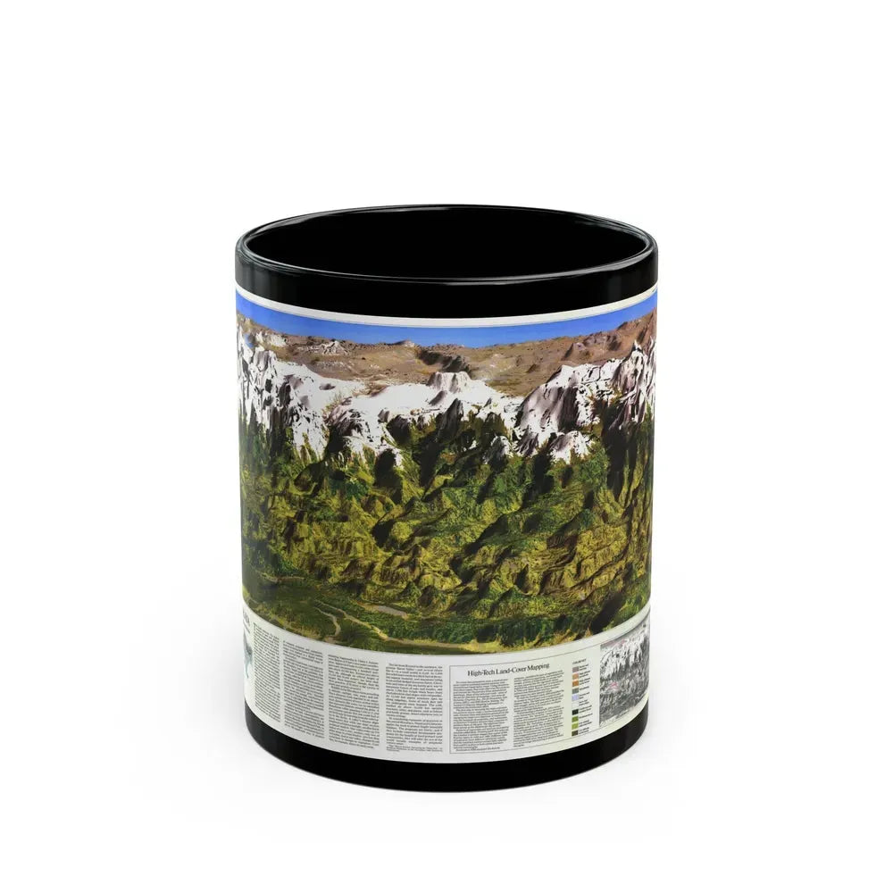 High Himalaya (1988) (Map) Black Coffee Mug 11oz - Go Mug Yourself