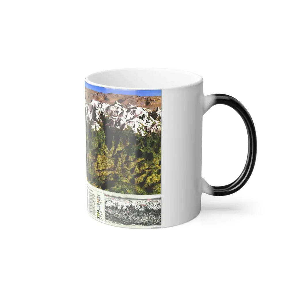 High Himalaya (1988) (Map) Color Changing Mug 11oz - Go Mug Yourself