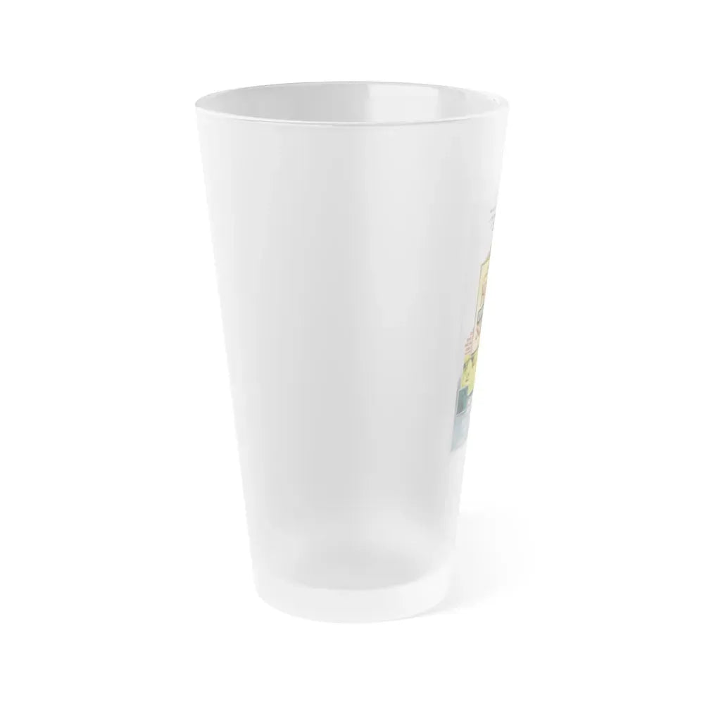 HIGH SCHOOL CONFIDENTIAL 1958 Movie Poster - Frosted Pint Glass 16oz - Go Mug Yourself