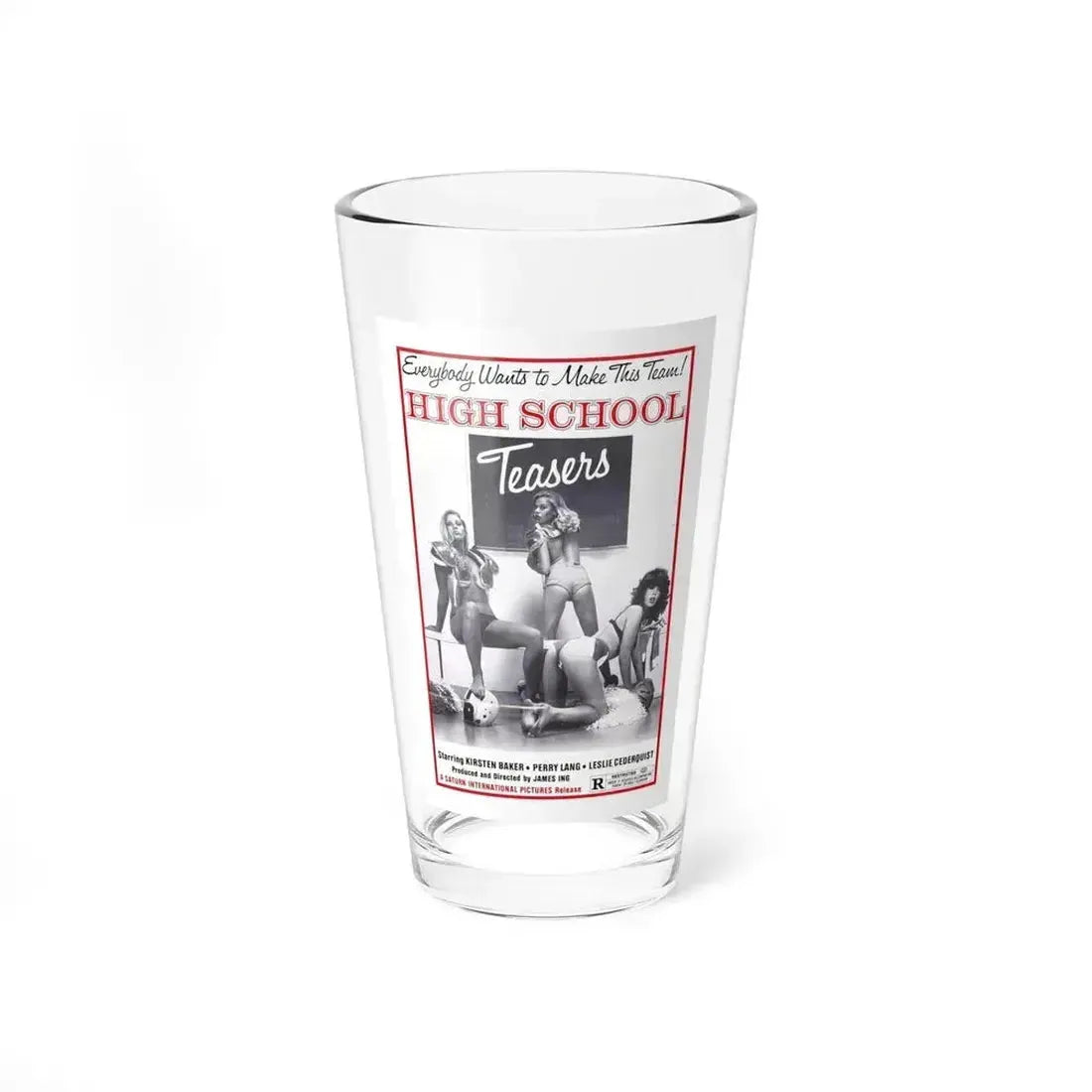HIGH SCHOOL TEASERS 1978 Movie Poster - Pint Glass 16oz 16oz - Go Mug Yourself