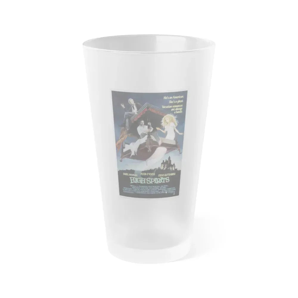 HIGH SPIRITS 1988 Movie Poster - Frosted Pint Glass 16oz 16oz Frosted - Go Mug Yourself