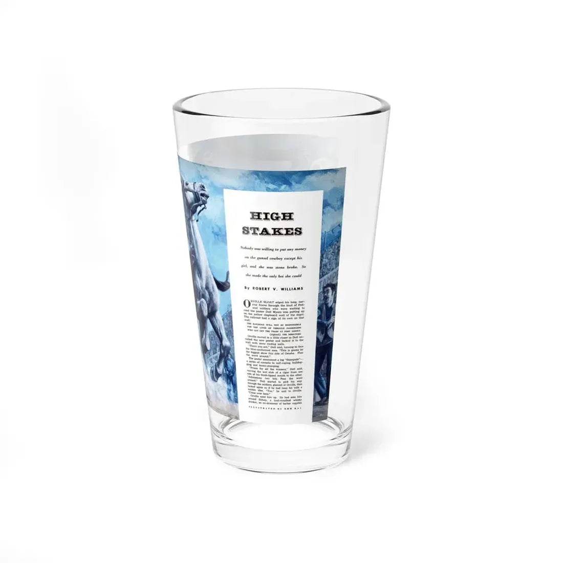 High Stakes (1), Saga, December 1954 - Pint Glass 16oz - Go Mug Yourself