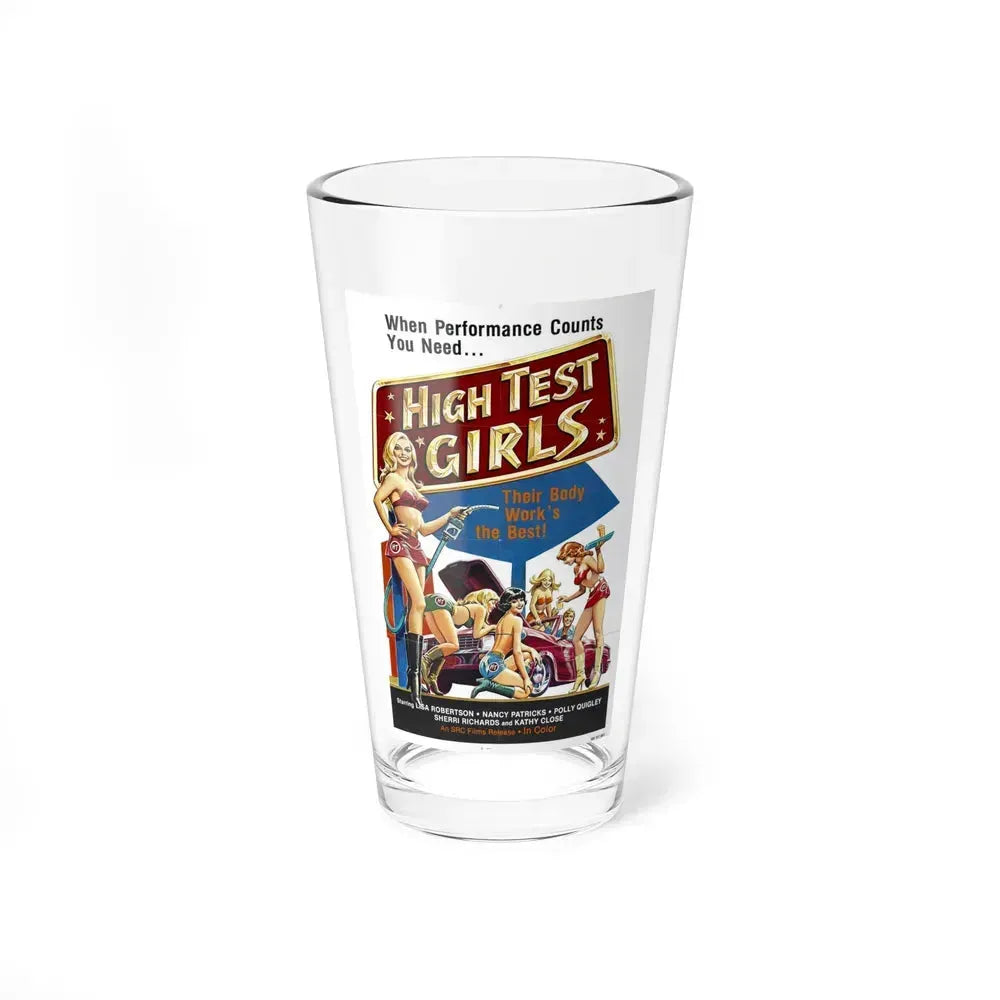 HIGH TEST GIRLS 1980 Movie Poster - Pint Glass 16oz 16oz - Go Mug Yourself