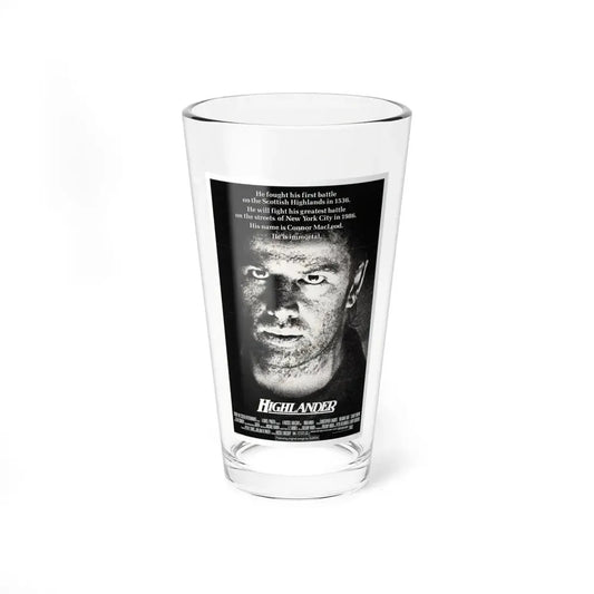HIGHLANDER 1986 Movie Poster - Pint Glass 16oz 16oz - Go Mug Yourself