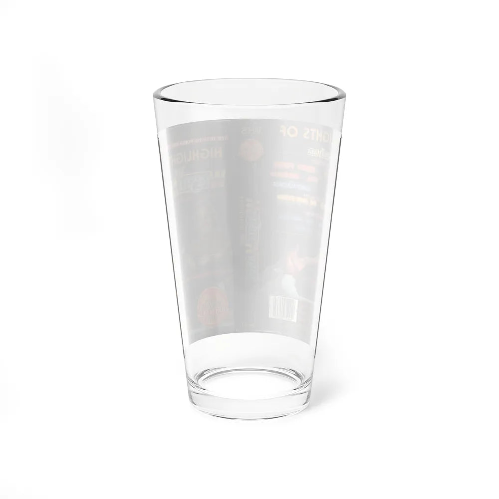 HIGHLIGHTS OFWRESTLE MANIA WWF (VHS COVER) Pint Glass 16oz - Go Mug Yourself