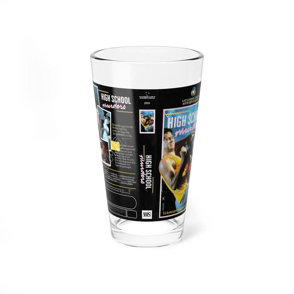 HIGHSCHOOL MURDERS VESTRON INTERNATIONAL (VHS COVER) Pint Glass 16oz 16oz - Go Mug Yourself