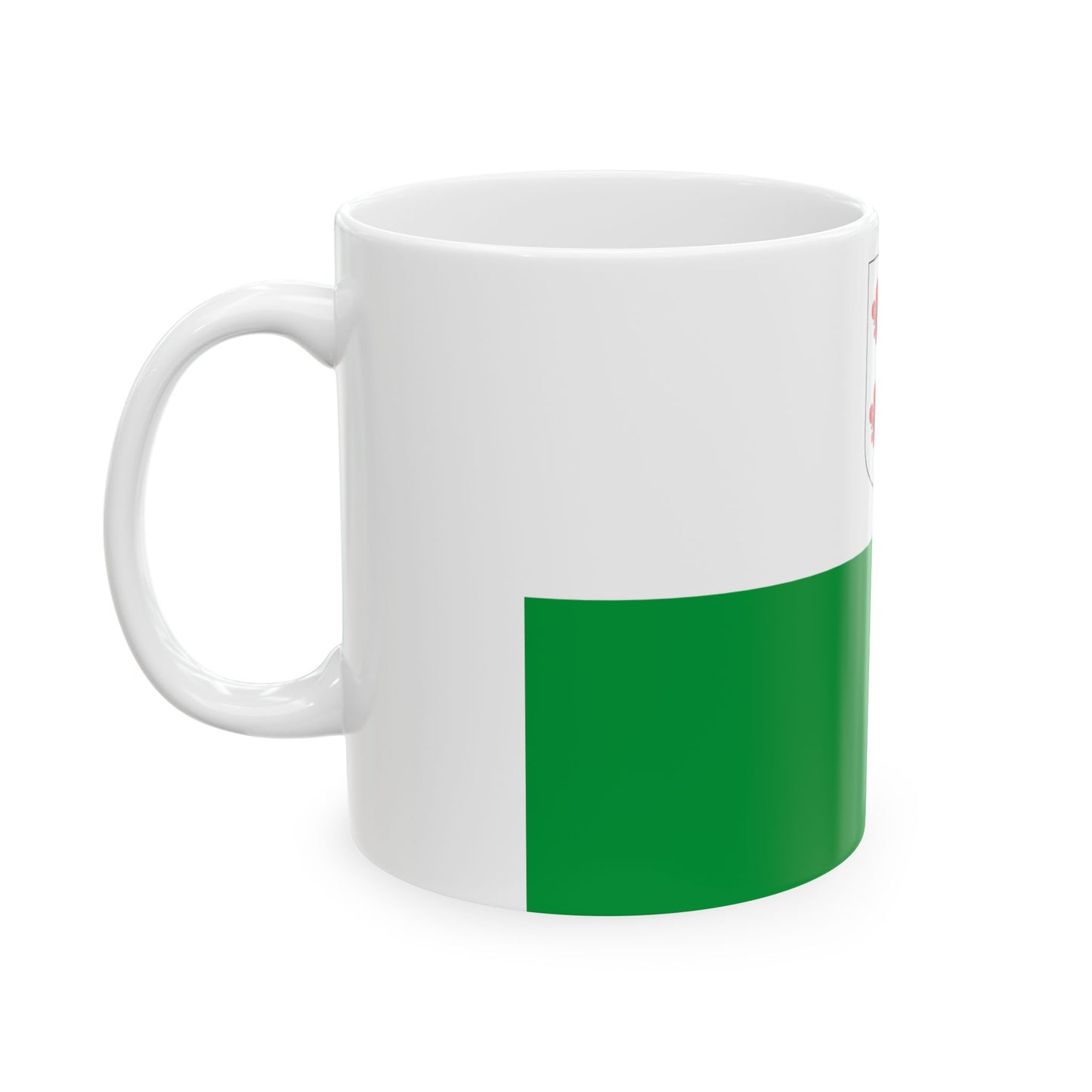 Hiiumaa lipp (Estonia) White Coffee Mug-Go Mug Yourself