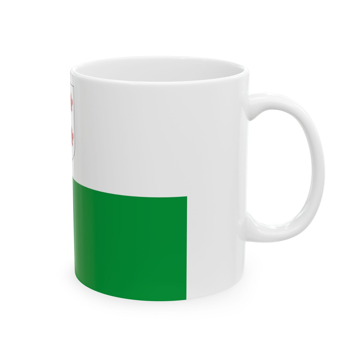 Hiiumaa lipp (Estonia) White Coffee Mug-Go Mug Yourself