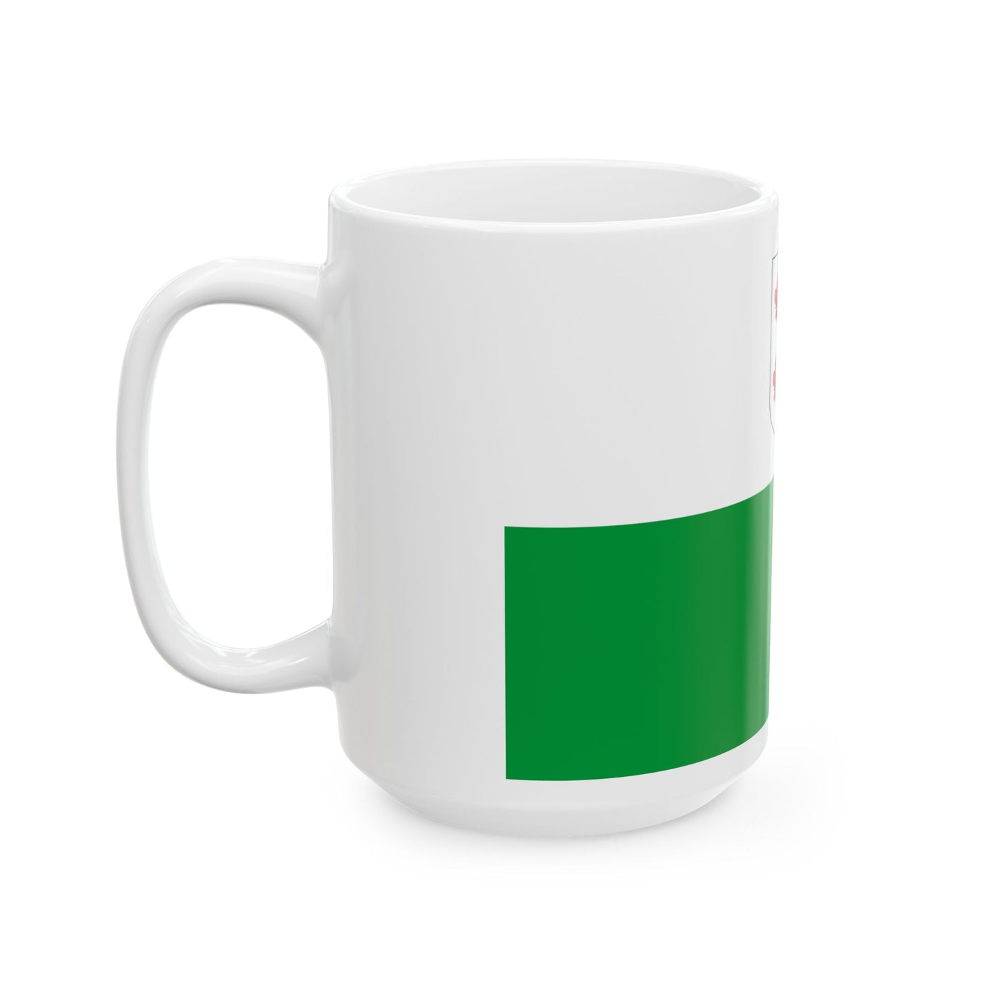 Hiiumaa lipp (Estonia) White Coffee Mug-Go Mug Yourself