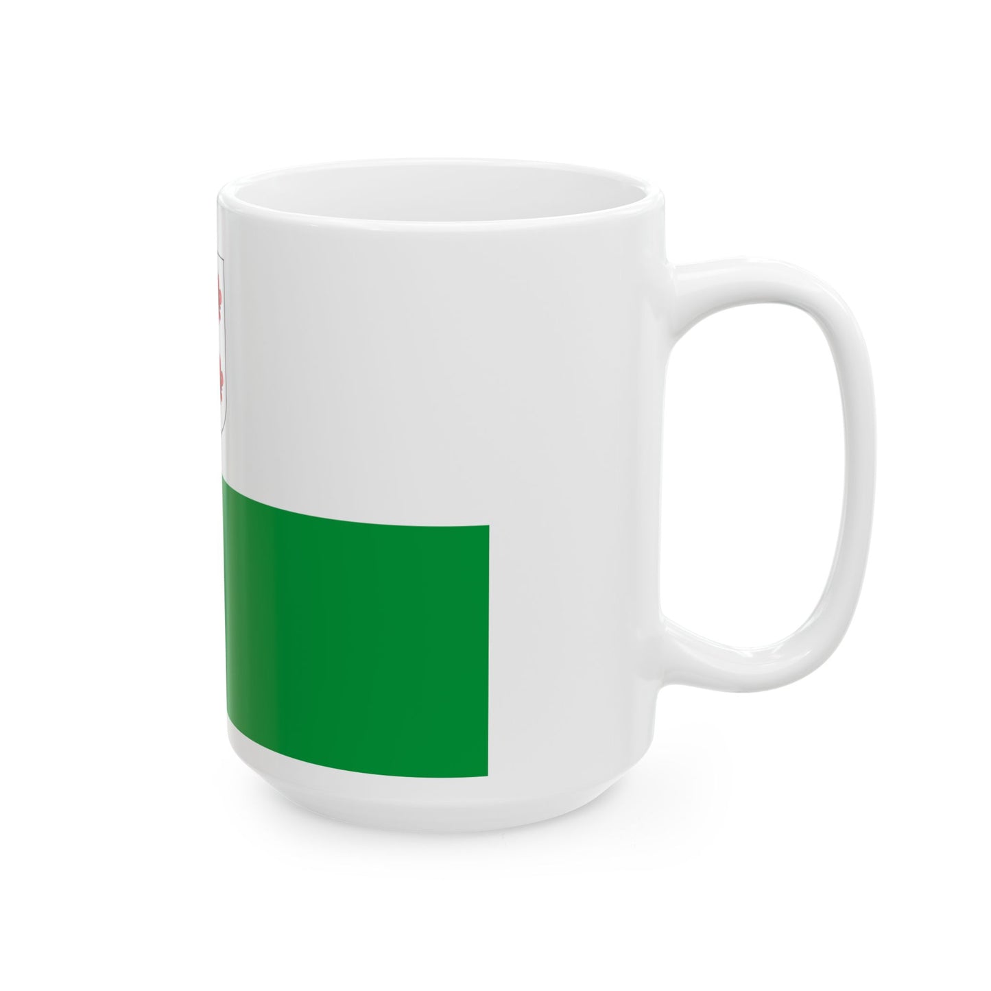 Hiiumaa lipp (Estonia) White Coffee Mug-Go Mug Yourself