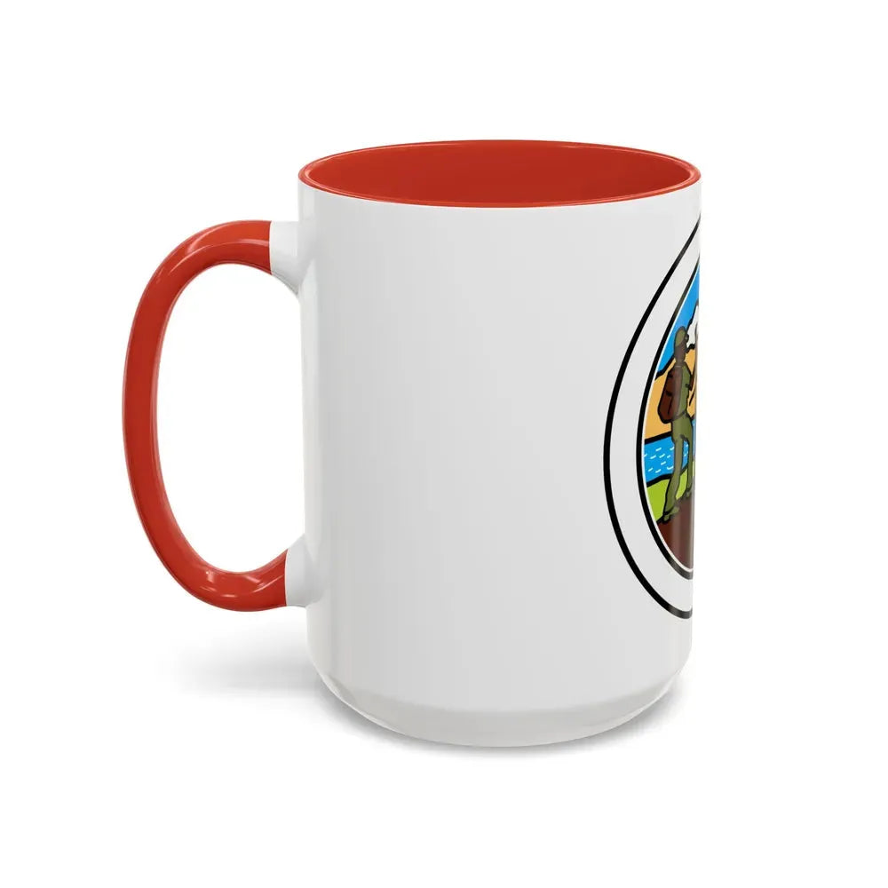 Hiking (Boy Scout Merit Badge) Accent Coffee Mug - Go Mug Yourself