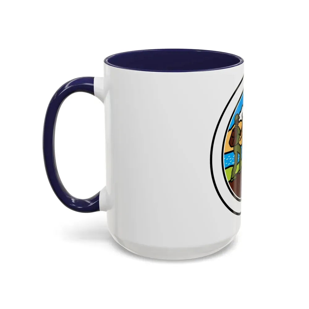 Hiking (Boy Scout Merit Badge) Accent Coffee Mug - Go Mug Yourself