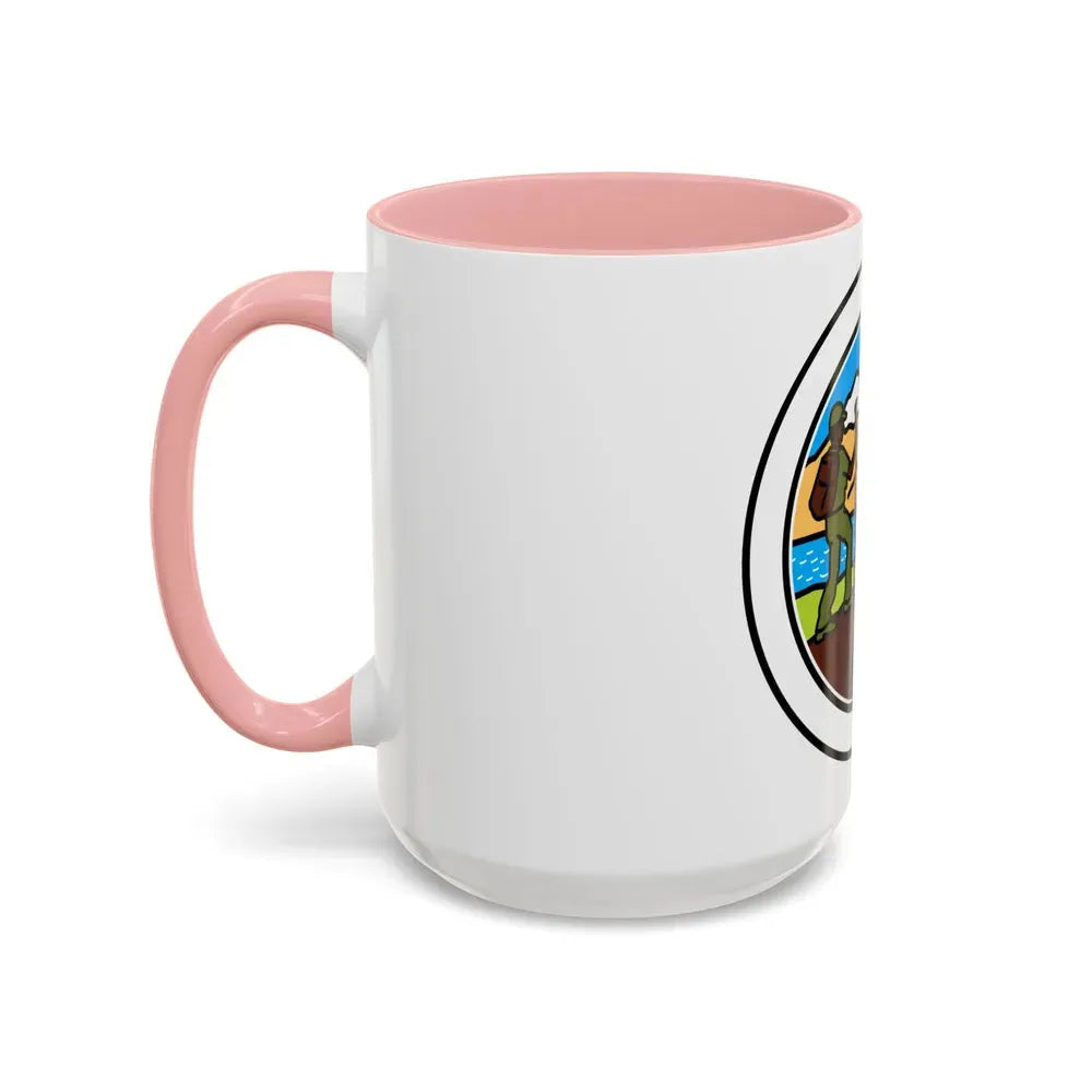 Hiking (Boy Scout Merit Badge) Accent Coffee Mug - Go Mug Yourself