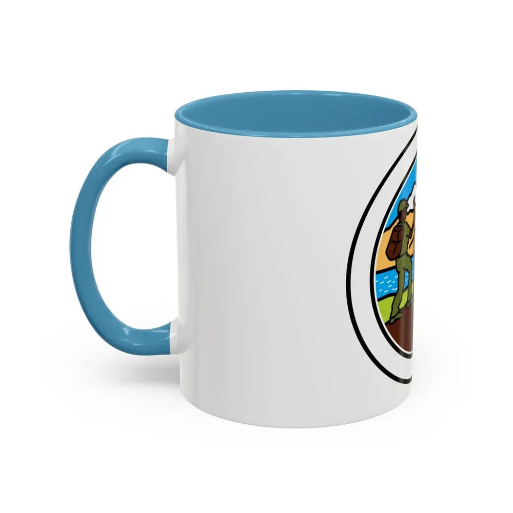 Hiking (Boy Scout Merit Badge) Accent Coffee Mug - Go Mug Yourself
