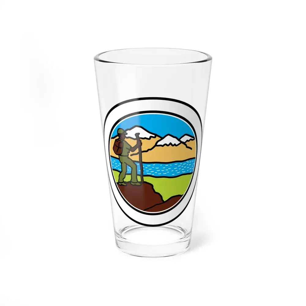 Hiking (Boy Scout Merit Badge) Pint Glass 16oz 16oz - Go Mug Yourself