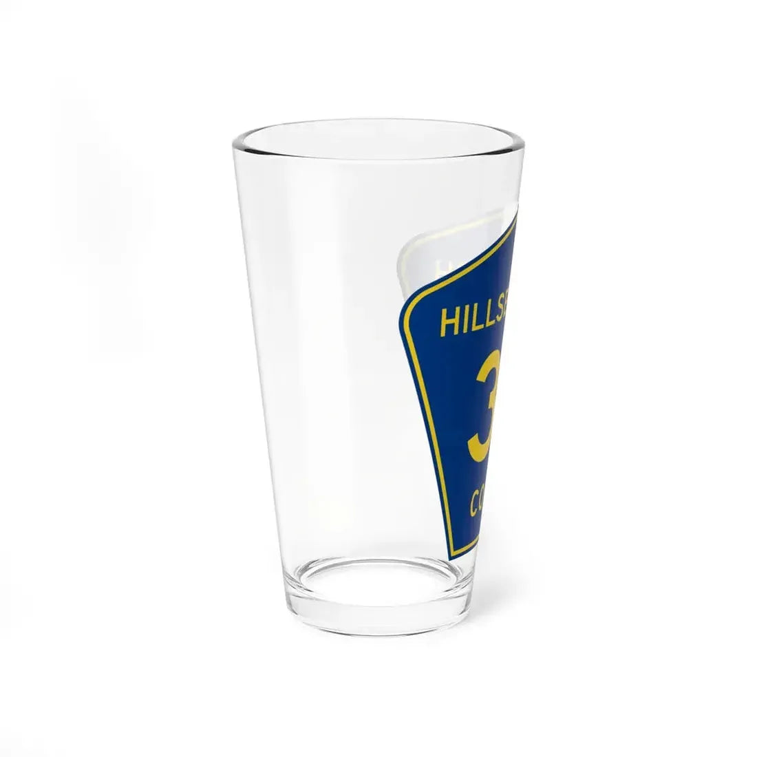Hillsborough County 39 (Florida) (Road Sign) Pint Glss 16oz - Go Mug Yourself