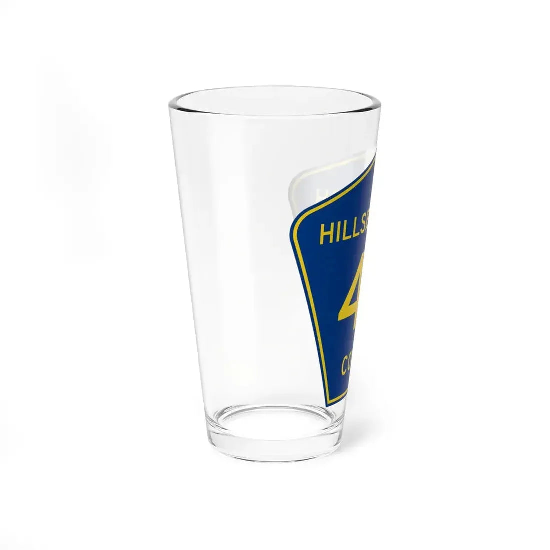 Hillsborough County 43 (Florida) (Road Sign) Pint Glss 16oz - Go Mug Yourself