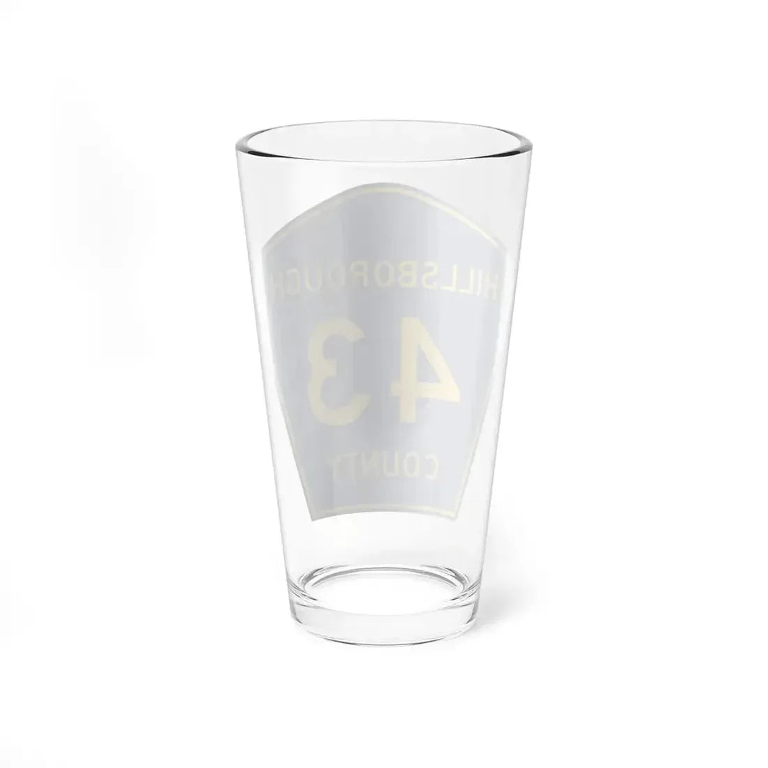 Hillsborough County 43 (Florida) (Road Sign) Pint Glss 16oz - Go Mug Yourself