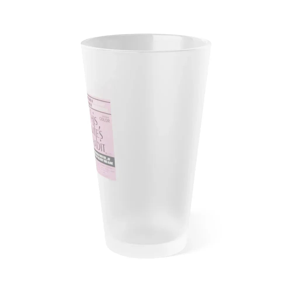 HIS WIFE'S HABIT (WOMEN AND BLOODY TERROR) 1970 Movie Poster - Frosted Pint Glass 16oz - Go Mug Yourself