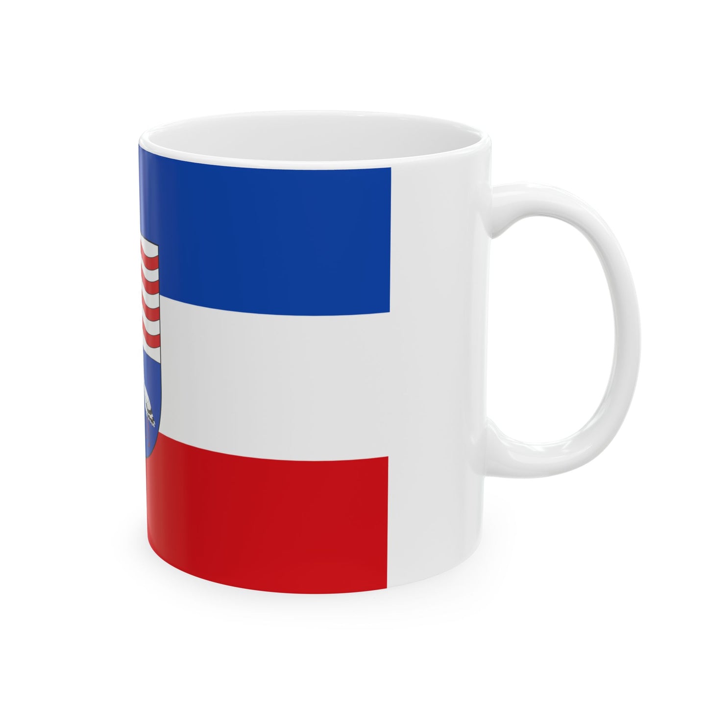 Hissflagge der Gemeinde Neuhausen-Spree (Germany) White Coffee Mug-Go Mug Yourself