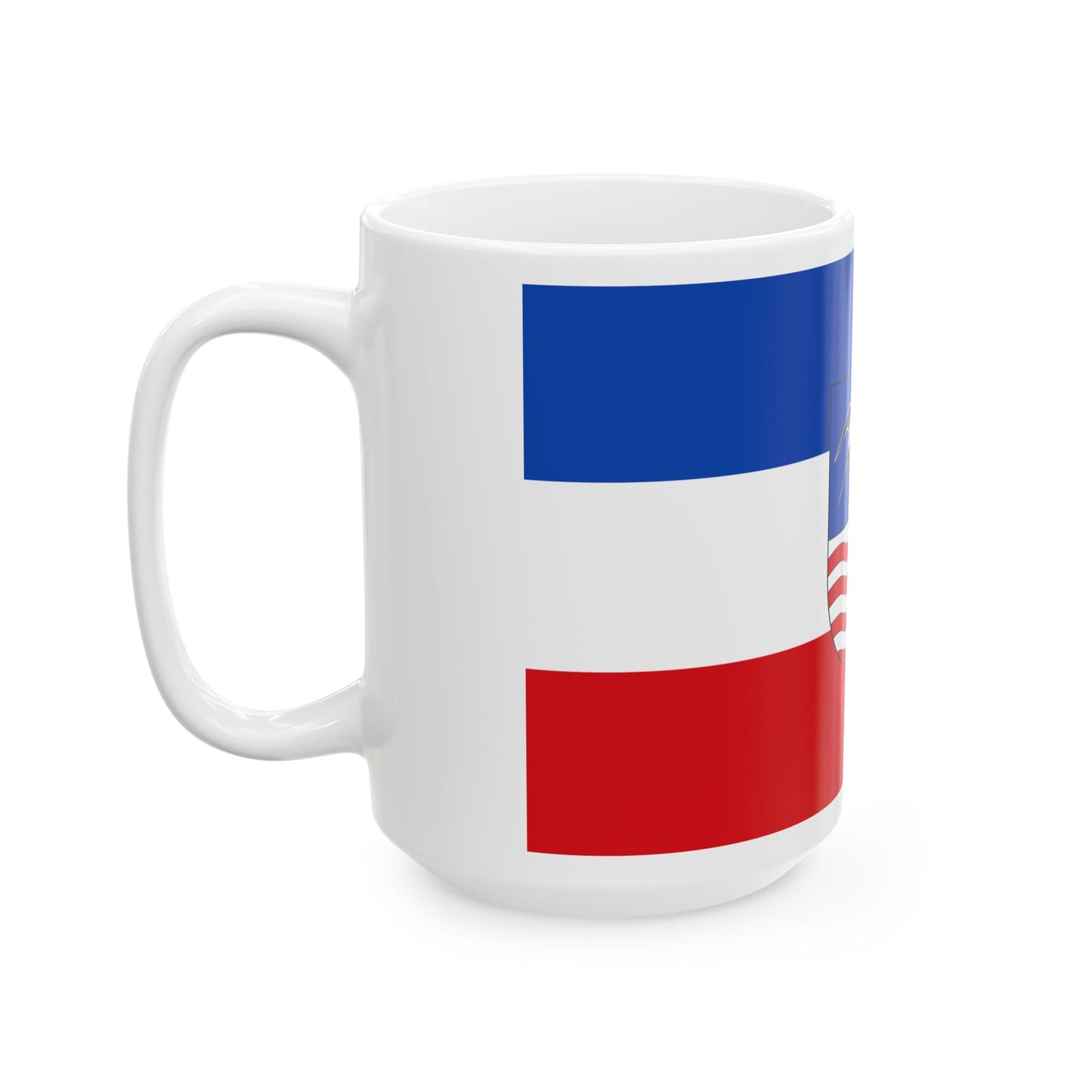 Hissflagge der Gemeinde Neuhausen-Spree (Germany) White Coffee Mug-Go Mug Yourself