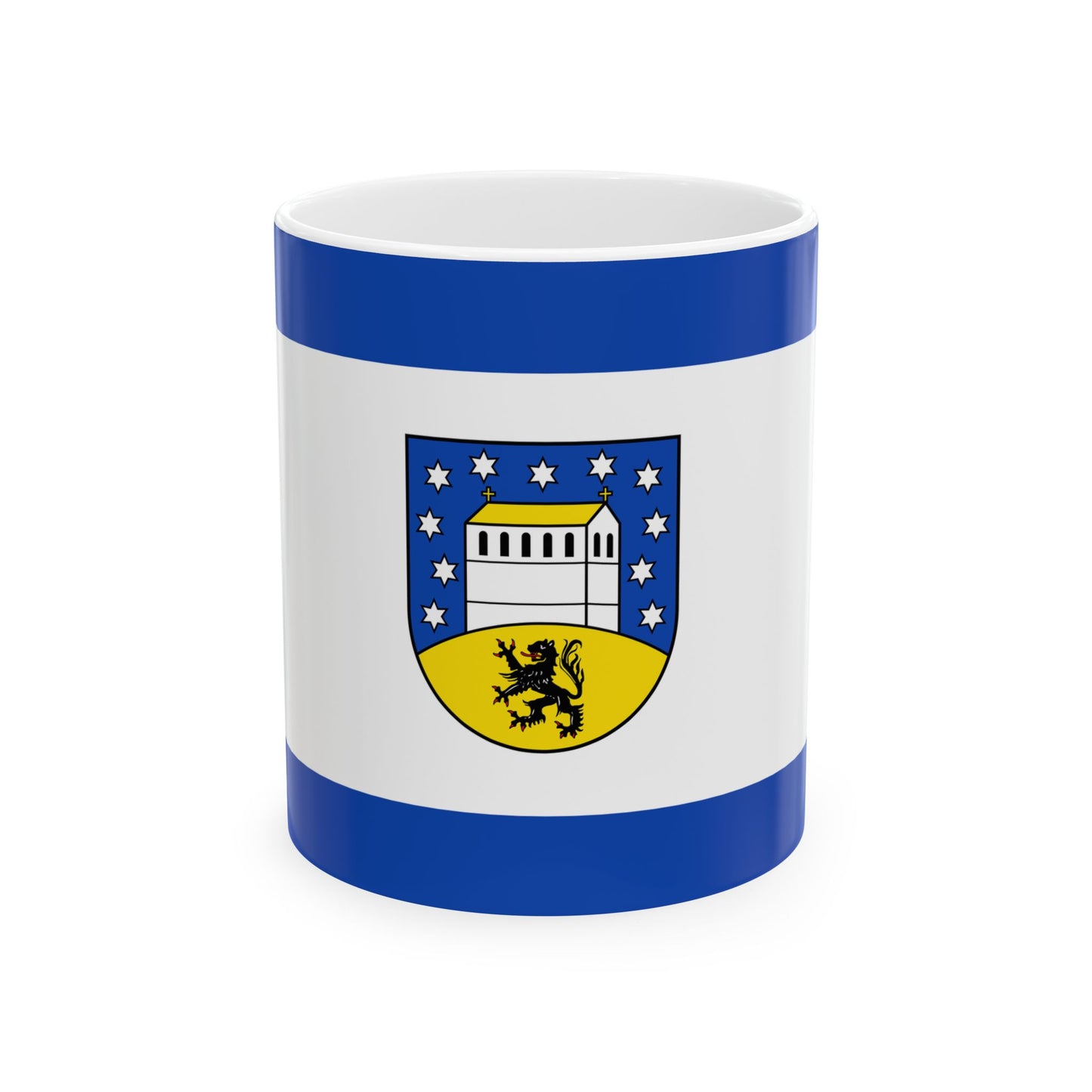 Hissflagge der Gemeinde Petersberg Saalekreis (Germany) White Coffee Mug-11oz-Go Mug Yourself