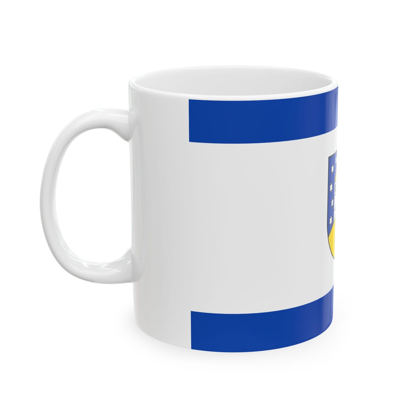 Hissflagge der Gemeinde Petersberg Saalekreis (Germany) White Coffee Mug-Go Mug Yourself