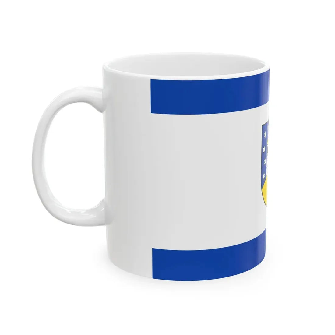 Hissflagge der Gemeinde Petersberg Saalekreis (Germany) White Coffee Mug - Go Mug Yourself