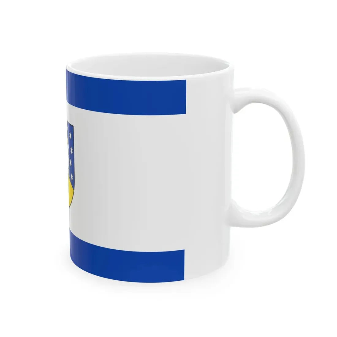 Hissflagge der Gemeinde Petersberg Saalekreis (Germany) White Coffee Mug - Go Mug Yourself