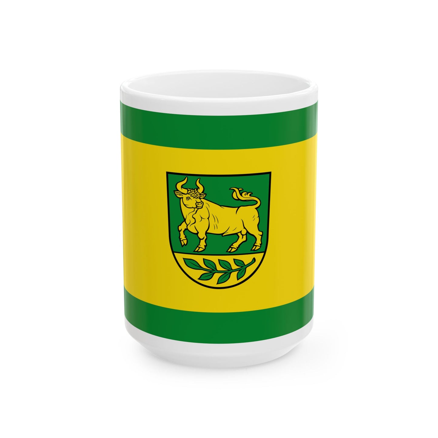 Hissflagge der Gemeinde Tauer (Germany) White Coffee Mug-15oz-Go Mug Yourself