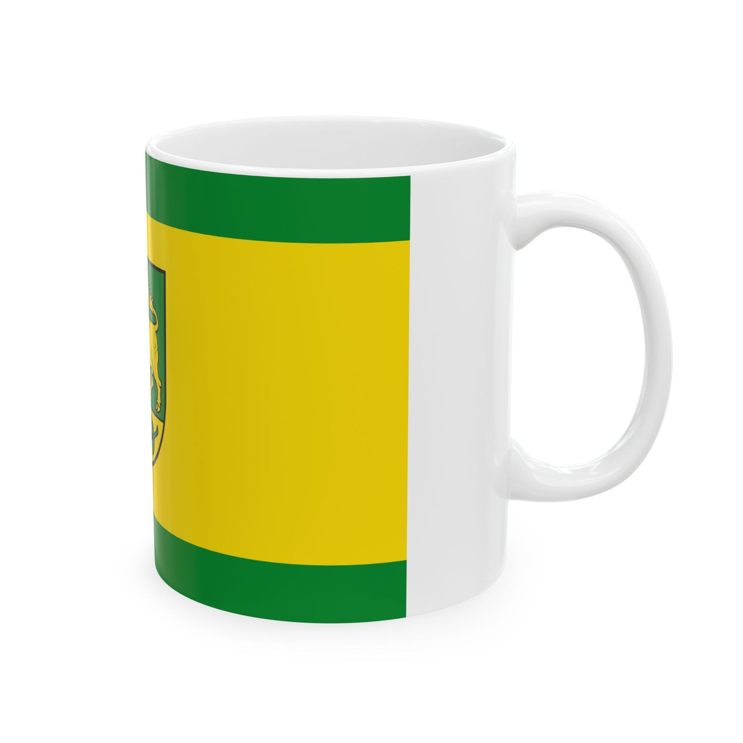 Hissflagge der Gemeinde Tauer (Germany) White Coffee Mug-Go Mug Yourself