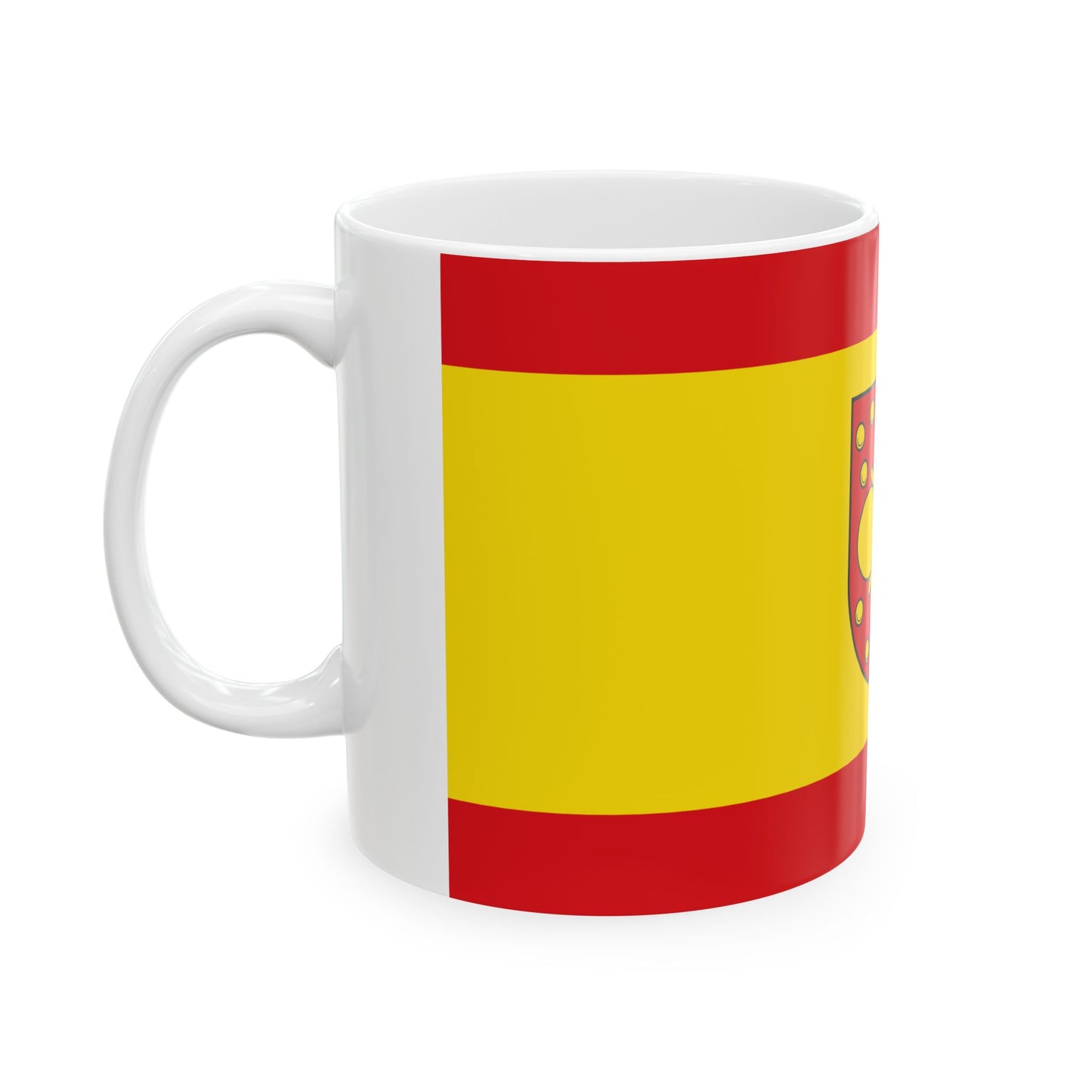 Hissflagge der Gemeinde Uckerland (Germany) White Coffee Mug-Go Mug Yourself